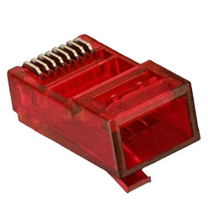 RJ45 Cable Modular Plug Ethernet Cable Crimp Connector Unshielded 8 Pin6549 - Afbeelding 1 van 8