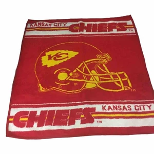 Vintage Kansas City Chiefs Decke rot gelb Stadionüberwurf - Bild 1 von 10