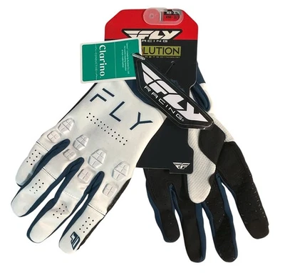 Fly Racing Evolution DST Gloves White/Navy Men XL/11 Woman 3X/11 377-112X NEW - Image 1 of 4