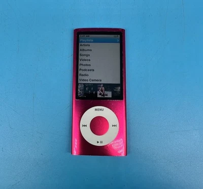 Apple iPod Nano A1320 5th Generation MP3 Media Player, Pink - Tested - Image 1 of 4