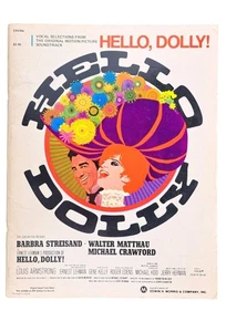 Vintage Hello Dolly Vocal Selections Songbook Sheet Music Book 1968 Streisand - Picture 1 of 11