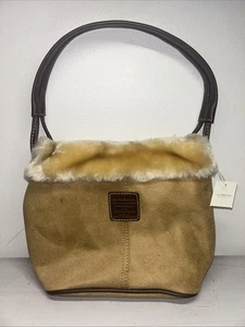 Borsa in tela Liz Claiborne bordo accogliente SLRU9142 261 cammello NUOVISSIMA CON ETICHETTA - Foto 1 di 10