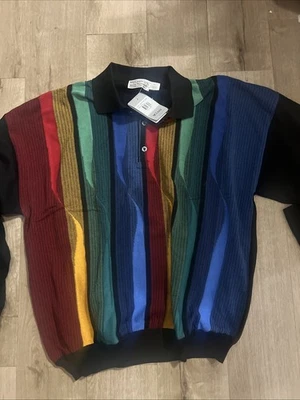New St. Croix Norm Thompson Coogi Style Sweater Mens Size X-Large XL Multi 90’s - Image 1 of 4
