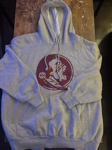 Nike Suéter Mujer XXL Gris Chaqueta Pullover con Capucha Florida State Seminoles - Imagen 1 de 3
