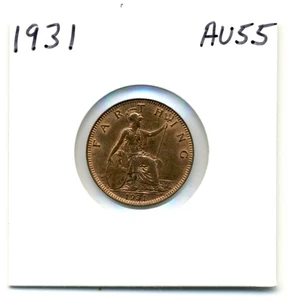 Gran Bretaña. Farthing. 1931 Choice About rojo y marrón sin circular - Imagen 1 de 2