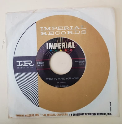 Fats Domino I WANT TO WALK YOU HOME (ROCK N ROLL 45) #5606 PLAYS VG++ NO NOISE! Foto 1 de 4