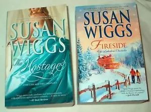 Lot: 2 books by Susan Wiggs (Fireside & the Hostage) 2009, 2000 Paperback - Picture 1 of 1