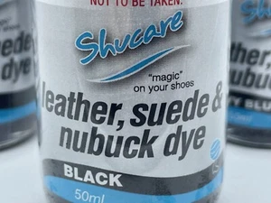 Shucare Leather, Suede & Nubuck Dye 50ml - 3 COLORS AVAILABLE - Bild 1 von 5