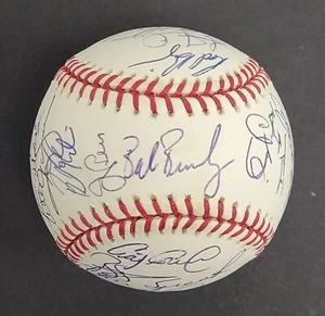 2001 Arizona Diamondbacks World Series Champs Team Signed Baseball Beckett COA - Picture 1 of 7
