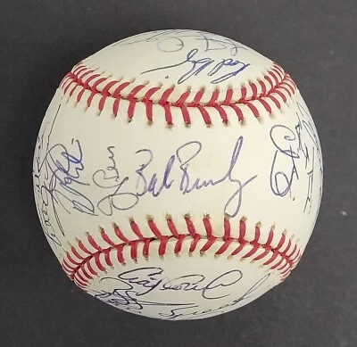 2001 Arizona Diamondbacks World Series Champs Team Signed Baseball Beckett COA - Image 1 of 4