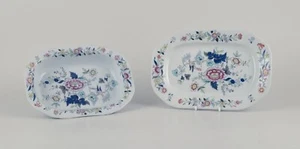 Copeland/Spode, Inghilterra. Piatto ovale e una ciotola ovale in maiolica. Ci... - Foto 1 di 9