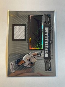 Gorkys Hernandez 2008 Bowman Sterling Auto Jersey Relic Braves Prospect Rookie