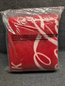 Coca-Cola Collectors Red / White Throw Blanket appears to be fleece DRINK COKE - Picture 1 of 3