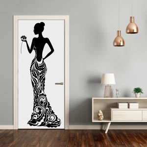 Removable Home Door Wall Sticker Self Adhesive Modern Fashion illustration - Picture 1 of 6