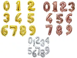 40 Inch Number Balloons Giant Number Foil Mylar Birthday Party - Picture 1 of 5
