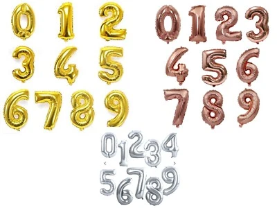 40 Inch Number Balloons Giant Number Foil Mylar Birthday Party - Image 1 of 4
