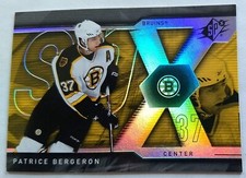 PATRICE BERGERON, 2007-08 UPPER DECK SPx #67, BRUINS