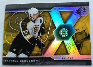 PATRICE BERGERON, 2007-08 UPPER DECK SPx #67, BRUINS
