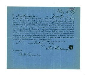 Ferdinand W. Roebling SIGNED 1889 document -- John A. Roebling - Brooklyn Bridge - Picture 1 of 5