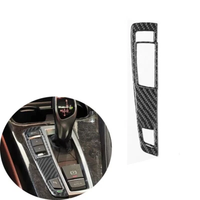 Borde de botón de transmisión adhesivo de fibra de carbono 2 piezas para BMW Serie 6 640i 650i M6 Foto 1 de 4