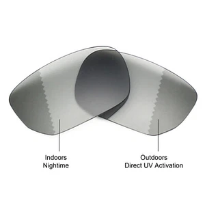 hdhut Polarized Replacement Lenses for-Oakley Style Switch Grey Photochromic - Picture 1 of 5