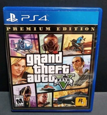 Grand Theft Auto V GTA 5 Premium Edition Sony PlayStation 4 CIB w/MAP & MANUAL - Image 1 of 4