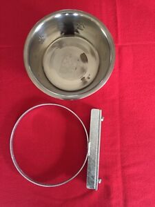 Dog bowl bolt on holder with free bowl