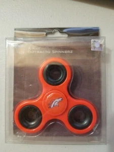 Denver Broncos Football Multi Logo Printed NFL 3 Way Hand Fidget Spinner  - Picture 1 of 1