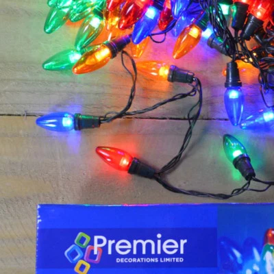 12m 120 LED Premier Multi Function Large Bulb Outdoor Christmas Festoon Lights - Image 1 of 4