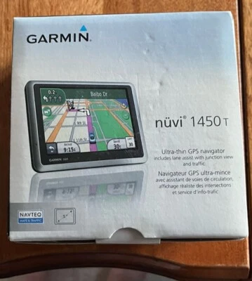 Garmin NUVI Navigator Ultra Thin Car GPS MAP - Image 1 of 2