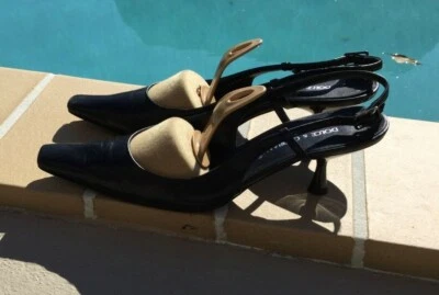 Dolce & Gabbana BOMBAS PUNTERA SEMI CUADRADA CUERO NEGRO Talla 37.5M Foto 1 de 4