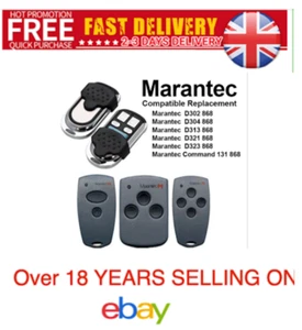 MARANTEC REMOTE CONTROL KEY FOB GARAGE DOOR HAND SET 868 Digital D302 D304 FOBS - Picture 1 of 24