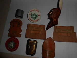 LOTE DE COLECCIÓN DE 9 PAÑUELOS DESLIZABLES BSA BOY SCOUT AÑOS 40 1950 105E - Imagen 1 de 10