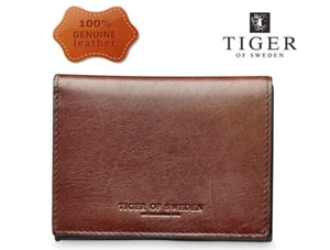 TIGER OF SWEDEN 'Phillipe' portafoglio di lusso in pelle a tre pieghe marrone prezzo consigliato £ 109,00 - Foto 1 di 4