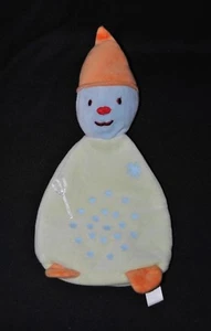 Peluche doudou bonhomme de neige plat SIPLEC LECLERC range tétine poche TTBE - Picture 1 of 1