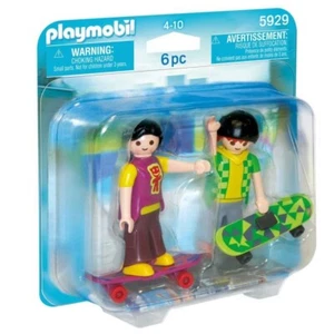 NEW & SEALED PLAYMOBIL 05929 Skateboarder Duo Pack 6 Pc Toy Playset USA SELLER - Picture 1 of 3