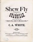Shew Fly Quadrille, 1869 antique sheet music