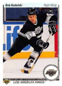 1990-91 Upper Deck Hockey  #433 Bob Kudelski  RC Rookie Los Angeles Kings 