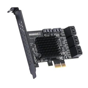 PCI-E3.0 to 8ports SATA 3.0 6Gbps PCI Express x1 Expansion Card ASMedia ASM1166 - Picture 1 of 3