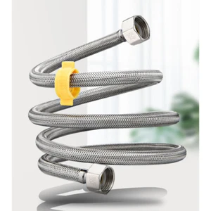 Duschschlauch 100/120cm Edelstahl mi1/2" Anschluss sehr flexibel - Bild 1 von 11