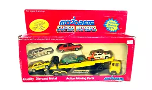 #3092 Majorette Super Movers Transporter Set con 5 veicoli - 1/43 pressofuso - Foto 1 di 12