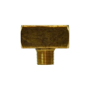 Male Branch Tee 1/2" Male NPT x 1/2" Female NPT Brass Tee Pipe Connector, Brass - Picture 1 of 1