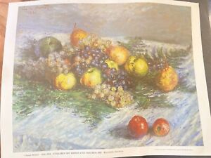 Print - Impression, Still life by Claude Monet 1880 printed in Paris 