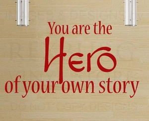 Wall Decal Sticker Quote Vinyl Art Lettering Large Removable Be a Hero IN73 - Picture 1 of 1