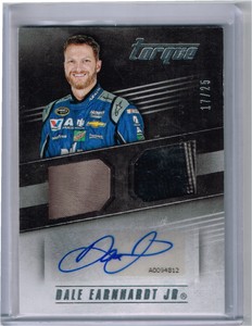 2016 PANINI TORQUE DALE EARNHARDT JR RU FIRESUIT/TIRE AUTOGRAPH CARD#CMS-DE /25
