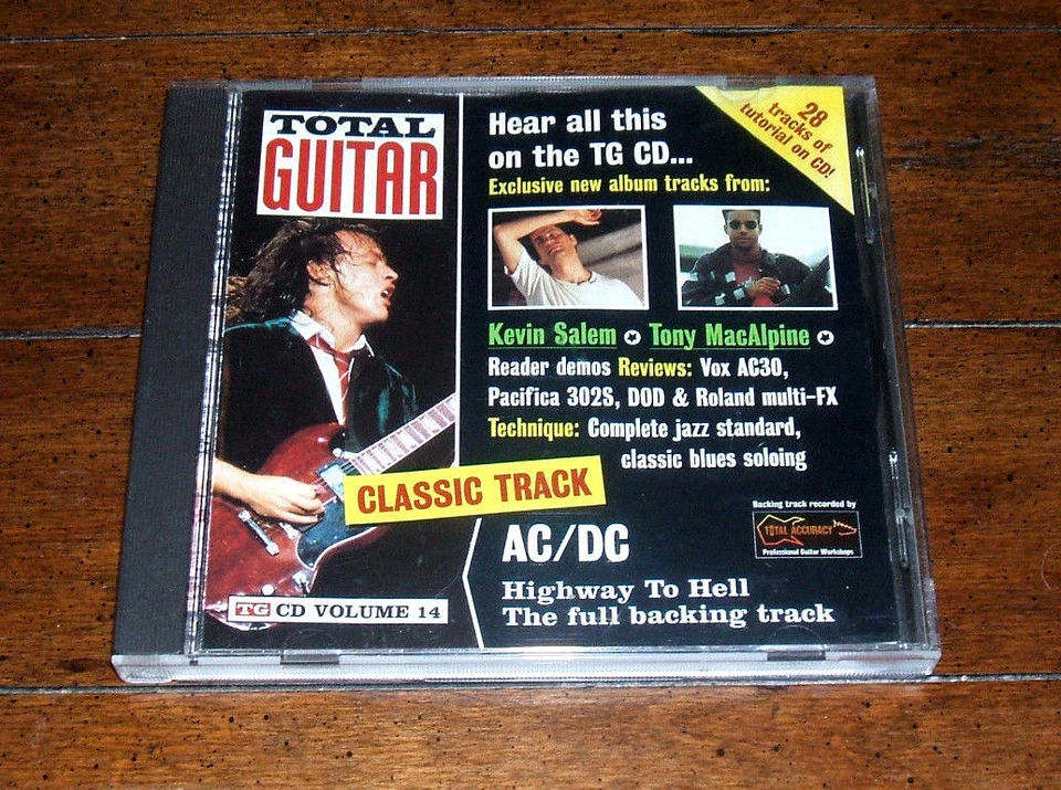 CD: Total Guitar Magazine Volume 14: 1996 UK Import 28 Tutorial Tracks Technique Foto 1 de 3