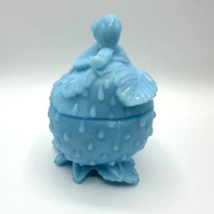 Glas Deckel Dose wohl Portieux Vallerysthal Schnecke Erdbeere Glaskunst - Bild 1 von 19