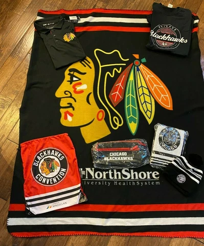NHL Chicago Blackhawks FAN Bundle, Polo size Large Cover