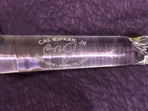 CAL RIPKEN 3000 Hits Waterford Crystal Bat Limited Ed. - LOOK! - Picture 1 of 6