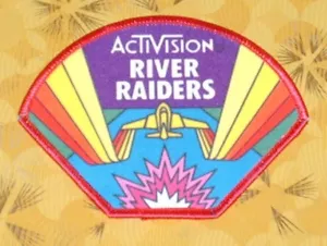 👀🕹~Atari Video Game Vintage 80's Activision Award Patch - River Raiders ~ - Picture 1 of 2